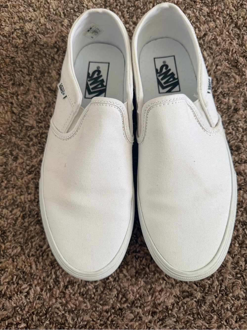 Vans Women’s Slip-On Canvas Shoes - White